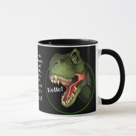 Taza Dinosaurio rex tiranosaurio personalizado