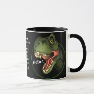 Taza Dinosaurio rex tiranosaurio personalizado