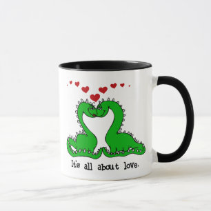 Taza Dinosaurio Valentine Love