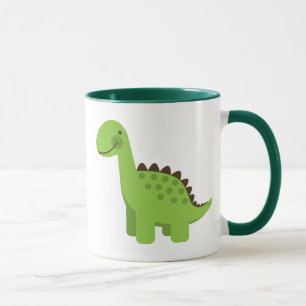 Taza Dinosaurio verde lindo