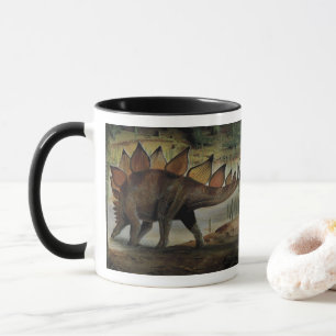 Taza Dinosaurios antiguos, Stegosaurus, cola con púas