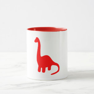 Taza Dinosaurios Brontosaurus curado de cuello largo