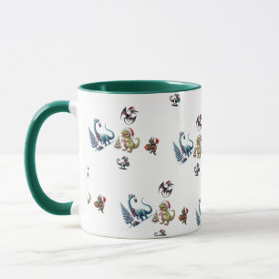 Taza Dinosaurios de Navidades Cutes