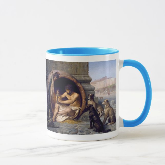 Taza Diógenes rodeados de perros - por Jean Leon Gerome (Derecha)