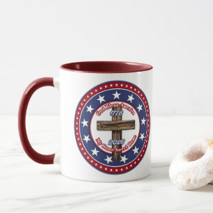Taza Dios bendiga a América Mi hogar dulce hogar Cruz r