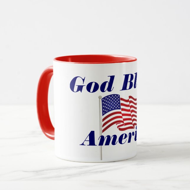 Taza Dios bendiga a Estados Unidos (Anverso izquierdo)