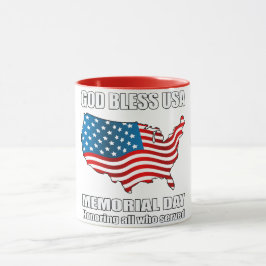Taza Dios bendiga el Día de la Conmemoración de los Est