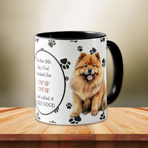 Taza Dios creó al perro ChowChow