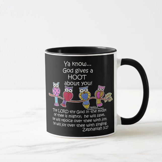 Taza Dios da búhos de un pitido (Derecha)