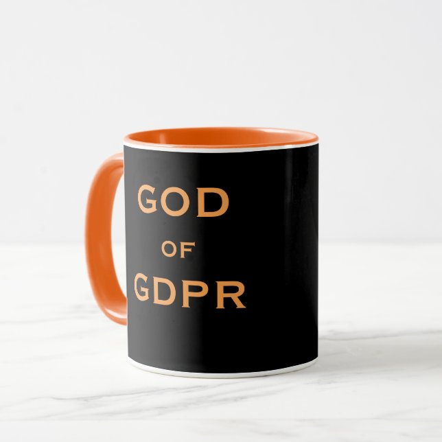 Taza Dios del nombre masculino del chiste del (Anverso izquierdo)