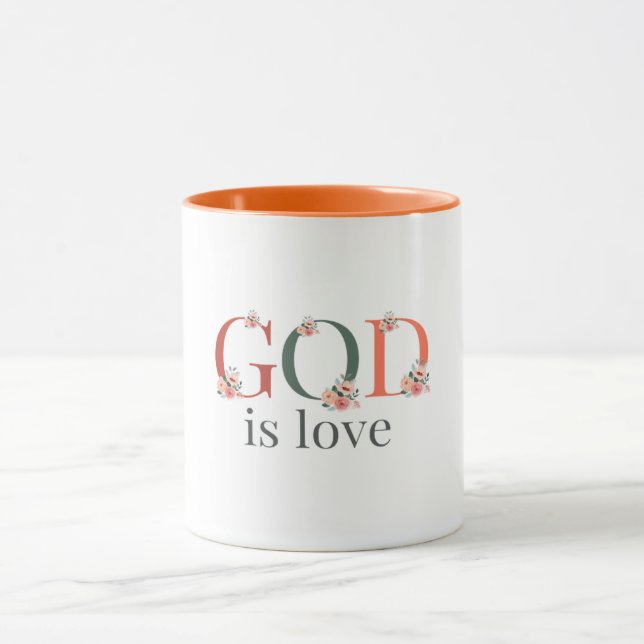 Taza Dios es amor café Mug (Centro)