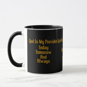 Taza Dios es mi proveedor de dos tonos