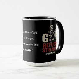 Taza Dios es mi refugio y fuerza - Fe guerrera