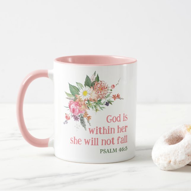 Taza Dios está dentro de ella, ella no caerá - Verso de