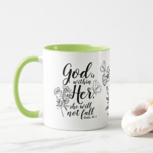 Taza Dios está dentro de su salmo 46:5 Biblia Verse Gif
