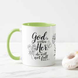 Taza Dios está dentro de su salmo 46:5 Biblia Verse Gif