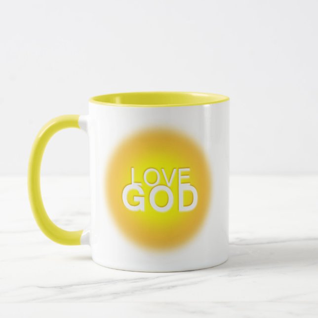 Taza Dios Mugs, Jesús, amor a Dios (Izquierda)