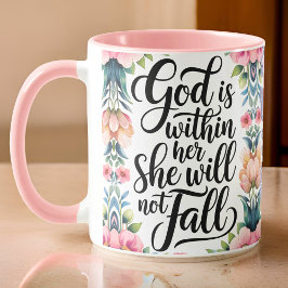Taza Dios personalizado está dentro de sus mujeres cris