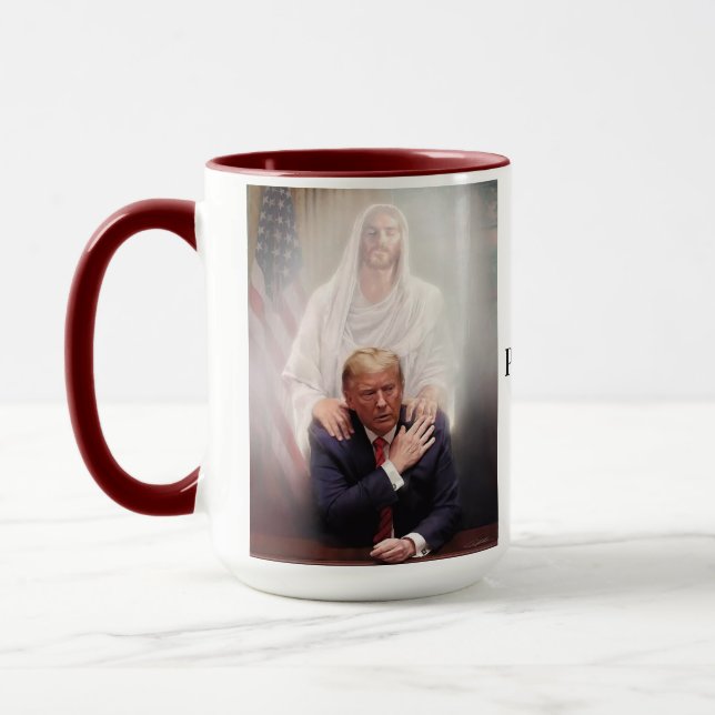 TAZA DIOS PROTEGE AL PRESIDENTE TRUMP (Izquierda)