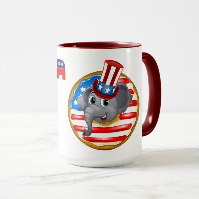 Taza Dios republicano bendice a Estados Unidos (Anverso derecho)