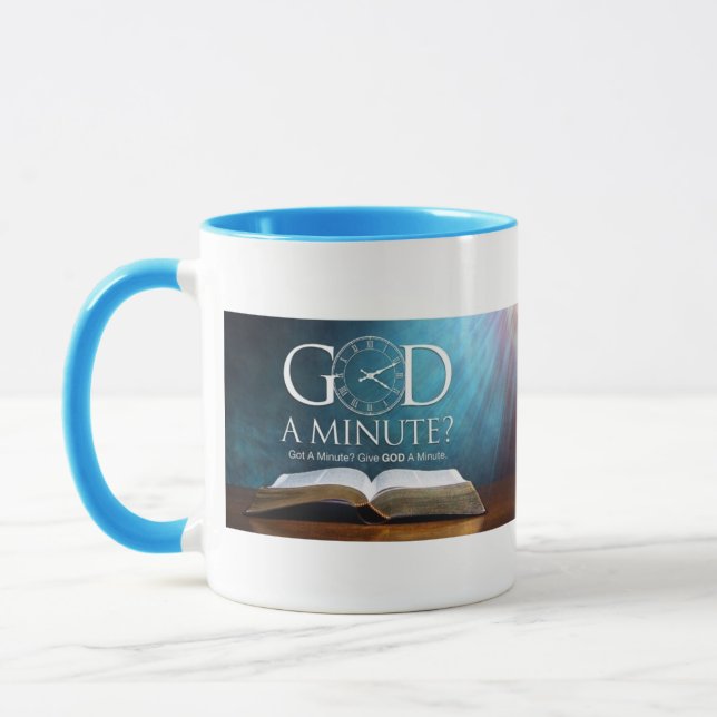 Taza ¿Dios Un Minuto? (Izquierda)