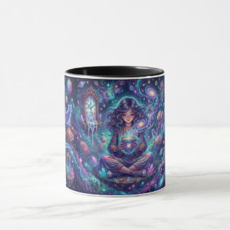 Taza Diosa Cósmica – Mujer Mística Meditando en la