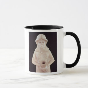 Taza Diosa de la fertilidad, de Mari, el Éufrates medi
