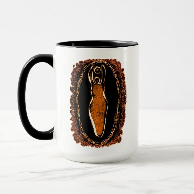 Taza Diosa del amor primal Yoni Art Mug (Izquierda)