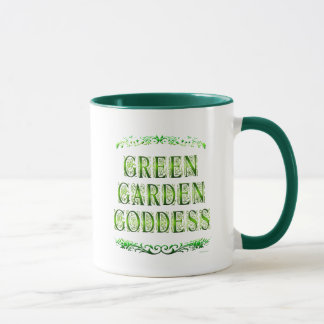Taza Diosa del Jardín Verde diciendo café Mug