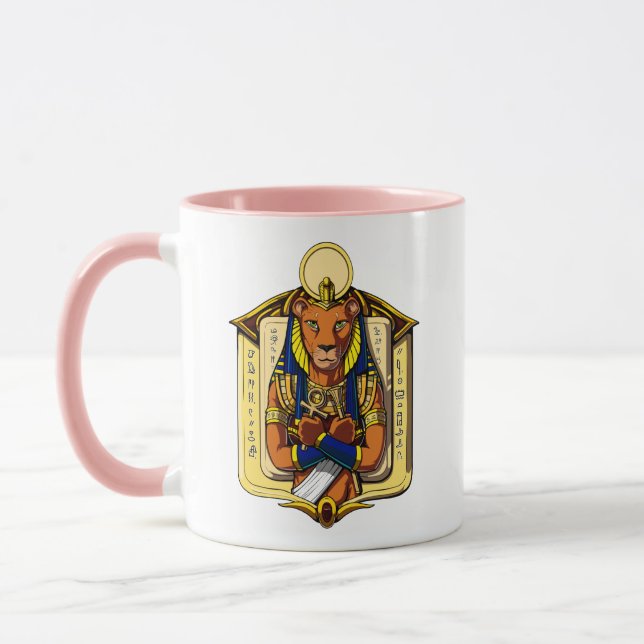 Taza Diosa egipcia Lioness Sekhmet Dios Bastet (Izquierda)