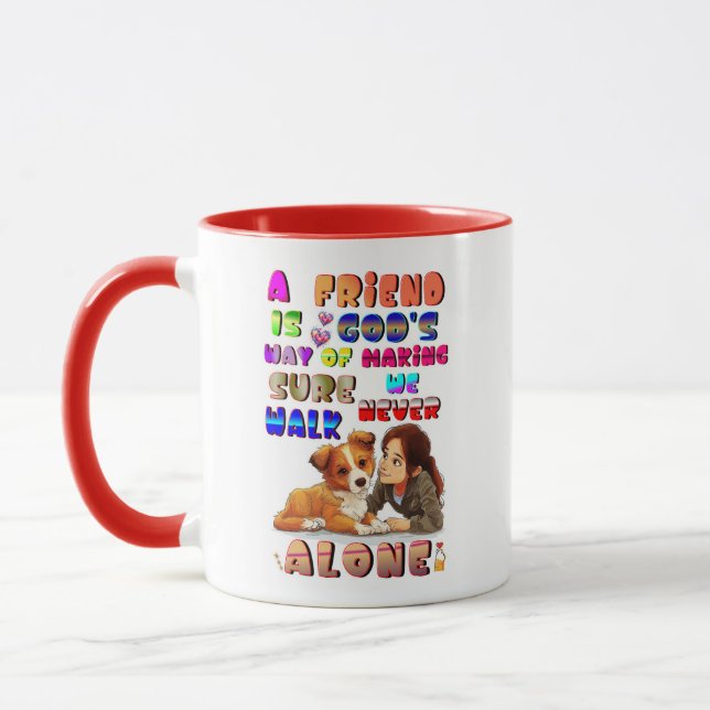 Taza Dioses amigos forma de asegurarse de que nunca cam (Izquierda)