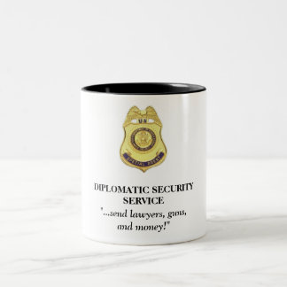 Taza diplomática del servicio de seguridad - envíe