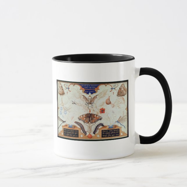 Taza Díptica con las flores y los insectos, 1591 (Derecha)