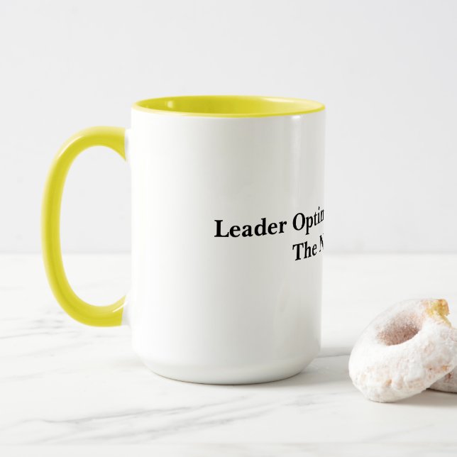 TAZA DIRECCIÓN ÓPTIMA DEL LÍDER - EL NUEVO L.O.L. (Con donut)