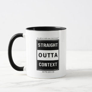 Taza Directamente fuera de contexto Mug La Biblia De La