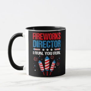 Taza Director de fuegos artificiales Te Ejecuto Gracios
