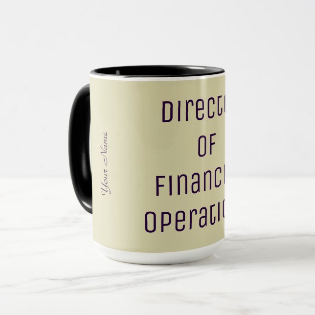 Taza "Director de Operaciones Financieras" (Anverso izquierdo)