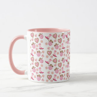 Taza Disco Cowgirl San Valentín de dos tonos