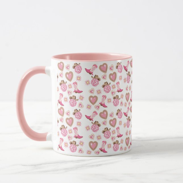 Taza Disco Cowgirl Valentine Two-Tone Mug (Izquierda)