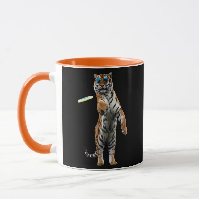 Taza Disco de Golf Tigre Divertido (Izquierda)