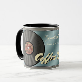 Taza Disco de vinilo retro divertido