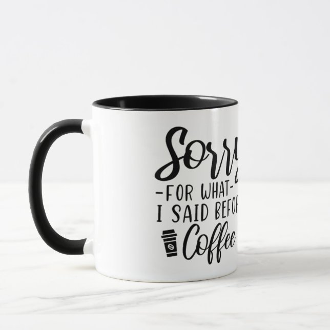 Taza disculpa (Izquierda)