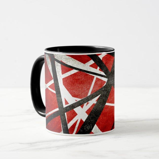 Taza Diseñador abstracto de Rock Stripes (Anverso izquierdo)