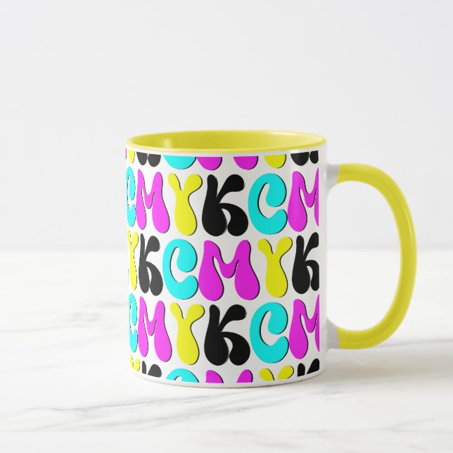 Taza Diseñador gráfico diverso CMYK (Derecha)
