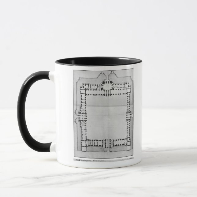 Taza Diseñe para los edificios del este del Louvre (Izquierda)