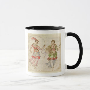 Taza Diseñe para los trajes, probablemente en el