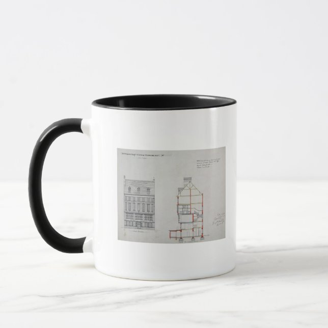 Taza Diseñe para una casa para W. Flower Esq, Chelsea (Izquierda)