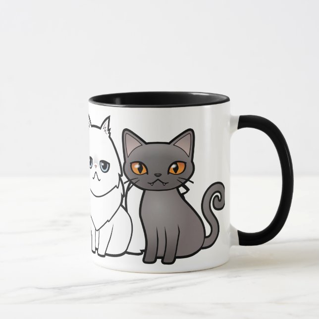 Taza Diseñe su propio gato del dibujo animado (Derecha)