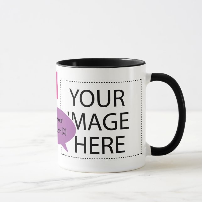 Taza Diseñe sus propias burbujas de Personalizado de ca (Derecha)