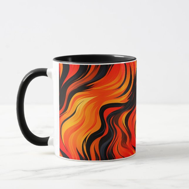 Taza Diseño a rayas artísticas (Izquierda)